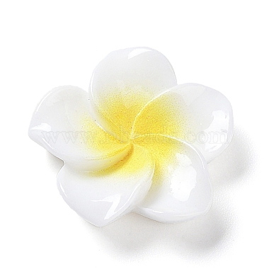 WhiteSmoke Flower Resin Cabochons