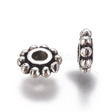 Thailand Sterling Silver Bead Spacers(X-STER-G029-02AS)-2