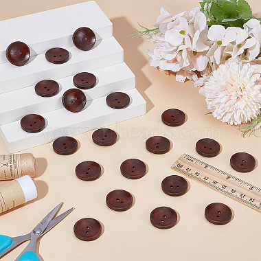 100Pcs Wood Buttons(BUTT-GO0001-11)-4