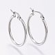 304 Stainless Steel Hoop Earrings(X-EJEW-F105-09P)-1