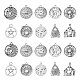 20pcs 10 styles pendentifs en alliage de style tibétain(TIBEP-CJ0001-82)-1