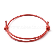 Korean Waxed Polyester Cord Bracelet Making, Dark Red, Adjustable Diameter: 40~70mm(AJEW-JB00011-09)