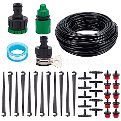 PVC Automatic Water Drippers Irrigation Devices for Indoor and Outdoor Plants, Mixed Color, 6mm, 25m(AJEW-WH0348-132C)