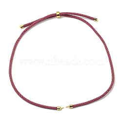 Nylon Cords Necklace Making, with Golden Brass Findings, Long-Lasting Plated, Old Lace, 22~22.8 inch(56~58cm), Hole: 1.7mm(AJEW-P116-03G-01)