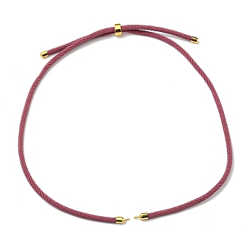 Nylon Cords Necklace Making, with Golden Brass Findings, Long-Lasting Plated, Old Lace, 22~22.8 inch(56~58cm), Hole: 1.7mm