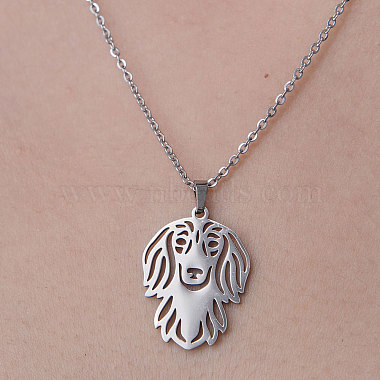 Dog 201 Stainless Steel Necklaces