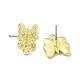 Rack Plating Alloy Stud Earring Finding(FIND-C053-06G)-2