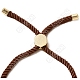 Half Finished Twisted Milan Rope Slider Bracelets(FIND-G032-01G)-2