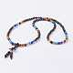 Natural Agate Mala Beads Necklaces(NJEW-K084-01)-2