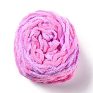 Soft Crocheting Yarn, Thick Knitting Yarn for Scarf, Bag, Cushion Making, Hot Pink, 7~8mm, 65.62 yard(60m)/roll(OCOR-G009-03J)