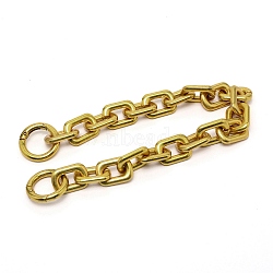 Alloy Cable Chain Bag Strap, with Spring Gate Ring, for Bag Straps Replacement Accessories, Golden, 36cm(FIND-WH0082-89)