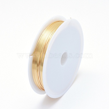 Eco-Friendly Round Copper Jewelry Wire(CWIR-P001-01-0.8mm)-2