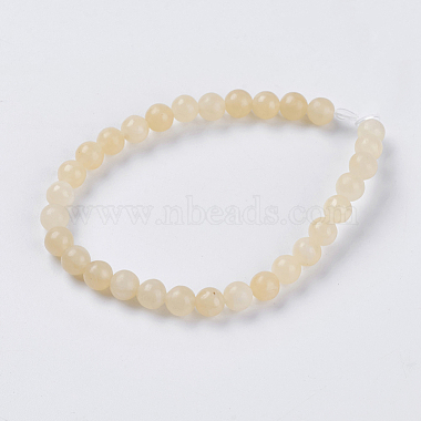 Chapelets de perles en jade topaze naturelle(X-G-G515-6mm-03B)-2