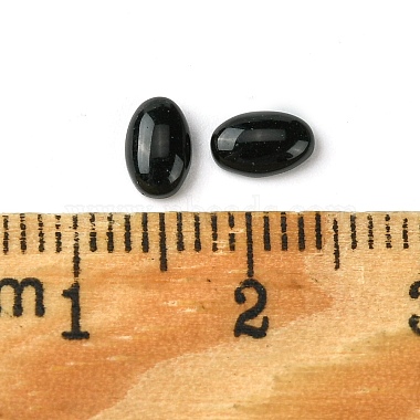 Synthetic Black Stone Cabochons(G-A094-01A-38)-3