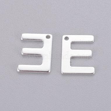 Silver Alphabet 201 Stainless Steel Charms