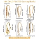 24Pcs 6 Style Brass Micro Pave Clear Cubic Zirconia Earring Hooks(KK-BBC0002-11)-2