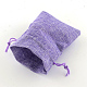 Polyester Imitation Burlap Packing Pouches Drawstring Bags(ABAG-R004-14x10cm-08)-2