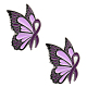 Butterfly with Ribbon Shape Enamel Pin(JEWB-WH0023-45)-2