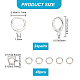 24 Pairs Brass Huggie Hoop Earring Findings(DIY-CN0002-20)-2