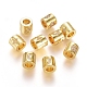micro en laiton pavent des perles cubes de zircone(X-ZIRC-G166-41G)-1