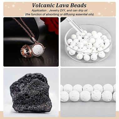 Synthetic Lava Rock Beads Strands(G-S247-8mm-08-1)-5
