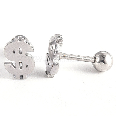 Tarnish Resistant 201 Stainless Steel Barbell Cartilage Earrings(EJEW-R147-27)-4