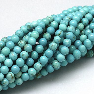 Natural Howlite Beads Strands(X-TURQ-G103-4mm-01)-4