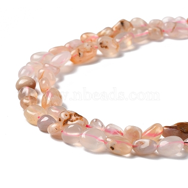 Natural Cherry Blossom Agate Beads Strands(G-P497-01A-01)-3