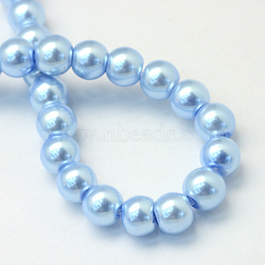 Chapelets de perles rondes en verre peint(HY-Q003-6mm-24)-4