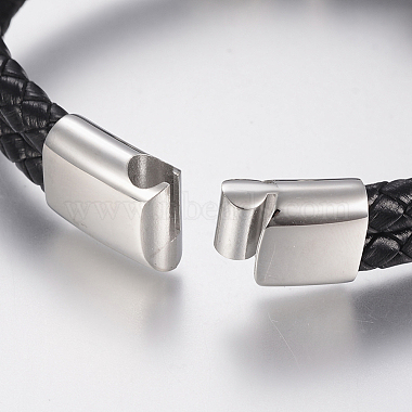 Braided Leather Cord Multi-strand Bracelets(BJEW-H560-56)-4