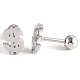 Tarnish Resistant 201 Stainless Steel Barbell Cartilage Earrings(EJEW-R147-27)-4