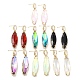 boucles d'oreilles pendantes en laiton doré clair(EJEW-Q800-42KCG)-1