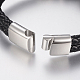 Braided Leather Cord Multi-strand Bracelets(BJEW-H560-56)-4