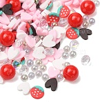 DIY Bead Findings Kits, including Handmade Polymer Clay Beads and Plastic Beads, Mixed Shape, Mixed Color, 2.7~6x2.7~6x1~6mm, about 5555pcs/500g(CLAY-P006-01)