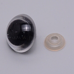Plastic Doll Eyes, Craft Eyes, for Crafts, Crochet Toy and Stuffed Animals, Round, Black, 22x24mm(DIY-WH0199-61A)
