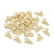 Rack Plating Alloy Charms, Cadmium Free & Lead Free, Bear, Light Gold, 14.5x11.5x4mm, Hole: 1.4mm(PALLOY-N155-88-RS)