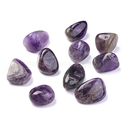Natural Amethyst Beads, No Hole Beads, Nuggets, Tumbled Stone, Vase Filler Gems , 22~30x19~26x18~22mm, about 90pcs/1000g(G-M368-01A)