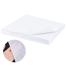 120 Sheets Paper Interlining Embroidery Fabric, Tear Away Stabilizer, White, Rectangle, 250x300mm(DIY-WH0491-76B)