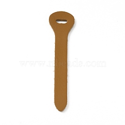 Leather DIY Zipper Puller, for Luggage, Purse Accessories, Peru, 7x1.65x0.15cm, Hole: 8x3mm(DIY-WH0304-305A)