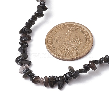 Natural Obsidian Chip Beaded Necklace(NJEW-JN04616-12)-3