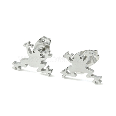 Frog 304 Stainless Steel Stud Earrings