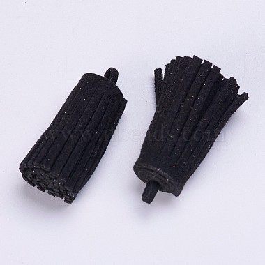 Décorations de pendentif pompon en daim(FIND-P028-027)-2