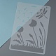 Plastic Reusable Drawing Painting Stencils Templates(DIY-F018-B11)-4