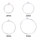 Серьги-кольца с подвесками из латуни с винным бокалом sunnyclue(MAK-SC0001-01)-2
