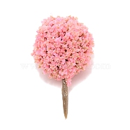 Plastic Model Ornament, Tree, for Desk Home Decoration, Pink, 36~37x20~22mm(AJEW-WH0254-18E)