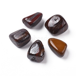 Natural Tiger Iron Beads, Tumbled Stone, Vase Filler Gems, No Hole/Undrilled, Nuggets, 20~35x13~23x8~22mm(G-K302-A16)