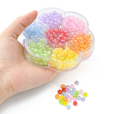 490Pcs 7 Colors Transparent Acrylic Beads(MACR-YW0002-03)-5