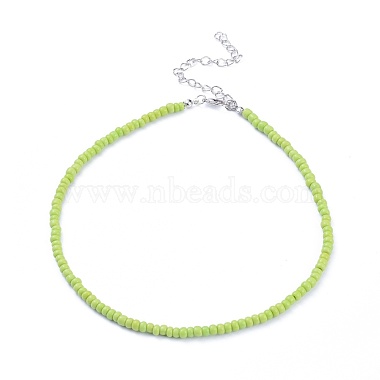 LawnGreen Glass Necklaces