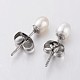 Natural Cultured Freshwater Pearl Ear Studs(EJEW-JE01814)-1