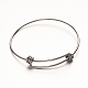 Adjustable 304 Stainless Steel Expandable Bangle Making(STAS-D075-01)-1